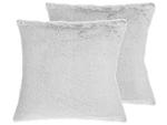 Подушка Beliani 2 шт CLEMATIS, 45x45x45 см цвет grau/hellgrau - фото