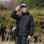 Мужская одежда с защитой от солнца Jeep черная, винтажная из верблюжьей шерсти [3D улучшенная + ультралегкая сверхтонкая защита от солнца + охлаждающий айс шелк] - фото 7