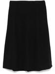 Расклешенная юбка миди Jil Sander, черный - фото