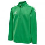 Толстовка Hummel Core XK Poly Half Zip, зеленый - фото 3