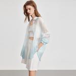 ELLE Рубашка женская Light Blue Lapel Thin Others - фото 6