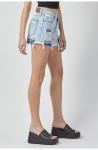 Шорты Kenzie Bandana Print Distressed Shorts Light Wash HIDDEN - фото 2
