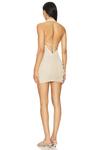 Мини-Платье tadria с бретелью через шею Loba, бежевый - фото 3
