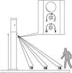 Торшер EGLO для наружного освещения "HELSINKI", 1 лампочка, лампочка E27 | без лампочек, с датчиком движения Ø 7,5 см, Высота: 110 см, цвет edelstahlfarben/weiß - фото 4