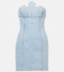 Джинсовое платье-бюстье Disney Coperni, Blue Bleached - фото
