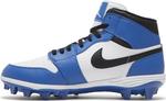 Кроссовки Jordan 1 Mid TD Cleat 'White Black Royal', синий - фото 3