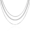 Многослойное ожерелье Vince Camuto, silver-tone - фото