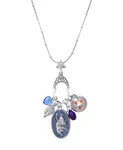 Ожерелье с подвеской «Голубой ангел» 2028, blue - фото