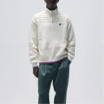 Свитер X Bmw Ansel с молнией на четверть KITH, Ecru - фото 2