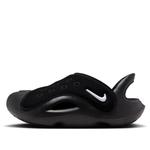 Сандалии (TD) Nike Aqua Swoosh Sandals 'Black White', черный - фото