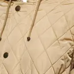 Burberry Стеганое худи с капюшоном и кулиской, Khaki - фото 5