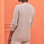 Кардиган женский Hermes, серый / бежевый - фото 3