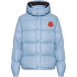 Пуховик мужской синий Moncler - фото