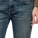 Выцветшие джинсы из хлопка R13, синий - фото 6