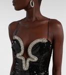 Платье Lyra с пайетками Rebecca Vallance, Black - фото 4