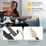 Электрогитара-бас Glarry GP с 5 струнами, черная - фото 5