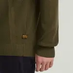 Свитер G-Star Structure half zip, зеленый - фото 5
