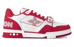 Кроссовки Louis Vuitton Trainer, красный / белый - фото 2