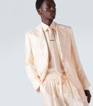 Легкий шелковый твиловый блейзер Sicilia Light Dolce&Gabbana, бежевый - фото 5