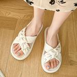 Шлепанцы женские Agsdon, бежевый - фото 8