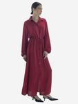 Elara Платье-рубашка в цвете бордо - фото 3