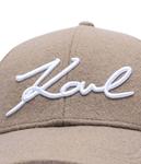 Шерстяная бейсболка k/signature Karl Lagerfeld, желтый - фото 4