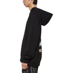 Мотив с принтом худи на шнурке BALLY, черный - фото 8