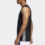Баскетбольная майка мужская Adidas, черный - фото 6