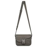 DIOR Кожаная мужская сумка через плечо серая - фото 2