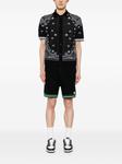 AMIRI рубашка поло с узором, черный - фото 2