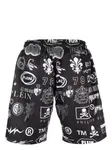 Плавки-шорты Logos с логотипом Philipp Plein, черный - фото 2