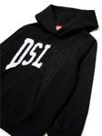 Sboxthood поверх толстовки с капюшоном Diesel Kids, черный - фото 3