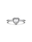 Кольцо Pandora Engravable Heart Halo Ring, стерлинговое серебро - фото 6