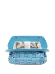 Плетеный клатч Themoirè, синий - фото 5