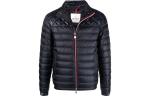 Пуховик мужской темно-синий Moncler - фото