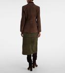 Дуэйн пиджак из замши Veronica Beard, Mocha - фото 3