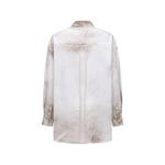 Рубашка с эффектом пескоструйной обработки Feng Chen Wang, серо-белый - фото 2