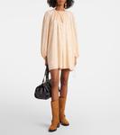 Замшевые байкерские ботинки Dakota Chloé, Golden Brown - фото 3