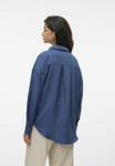 Блуза Vero Moda VMMELANEY, Dark Denim/Dark-Blue Denim - фото 3