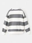 Детский полосатый свитер Together Mango, Charcoal - фото 2