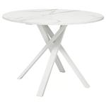 Стол, рисунок под белый мрамор, 105 см, MARIEDAMM IKEA - фото