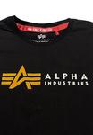 Футболка с принтом LABEL Alpha Industries, черный - фото 2