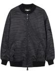 Stella McCartney куртка-бомбер с тигровым принтом, черный - фото