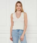 Шелковая рубашка агнер Regular fit Pinko, экрю - фото