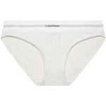 Рифленые трусы с логотипом Calvin Klein, белый - фото