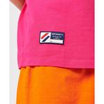 Футболка Superdry Code Sl Applique Loose, розовый - фото 3