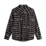 Футболка BadFive мужская черная клетка LINING, серый - фото 4