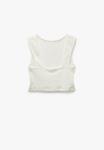 Топ Koton SLIM-FIT TEXTURED TANK , Beige - фото 4