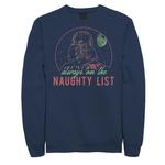 Флисовый свитшот с рисунком «Star Wars Darth Vader» Naughty List Licensed Character, темно-синий - фото
