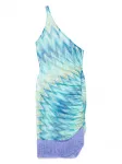 Платье на одно плечо Missoni, синий - фото